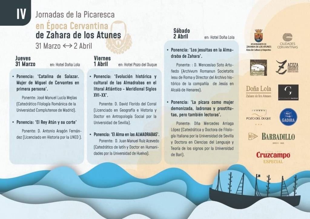 IV jornadas de la Picaresca en época cervantina Zahara de los Atunes